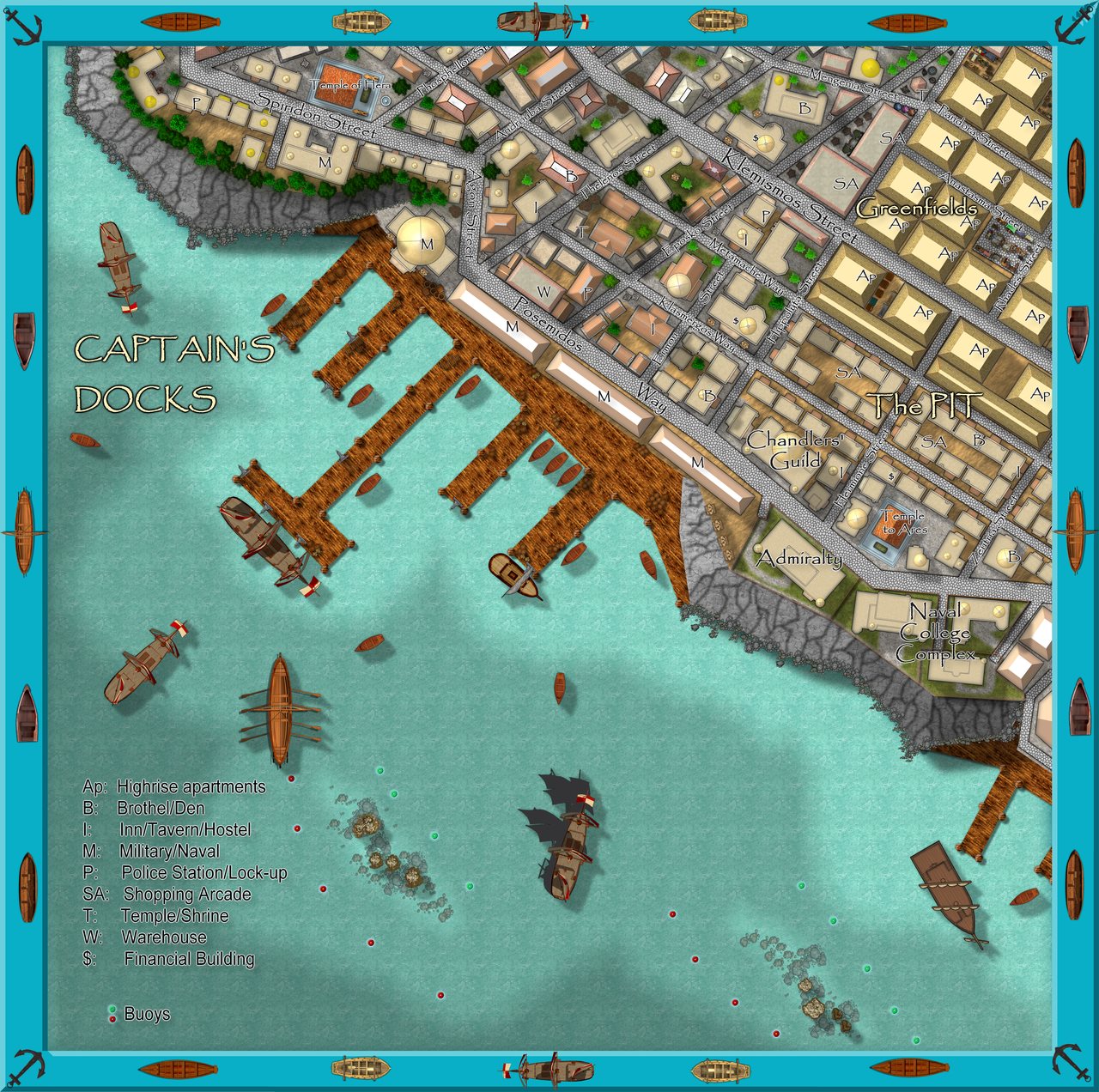 Nibirum Map: stromphe - captains docks by Quenten Walker